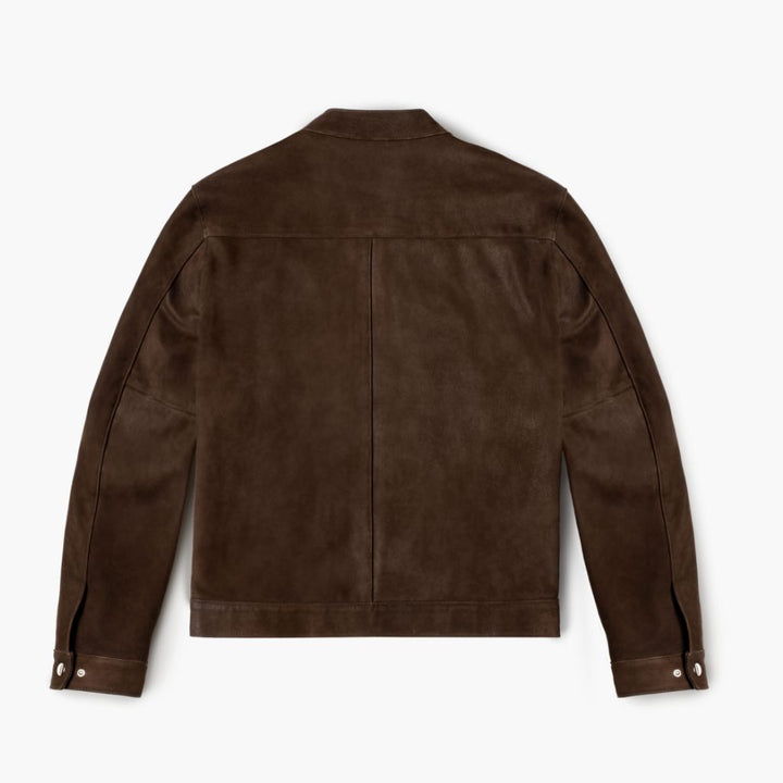 Men's Racer Jacket with Banded Collar | Smart Casual Jacket for Autumn and Winter