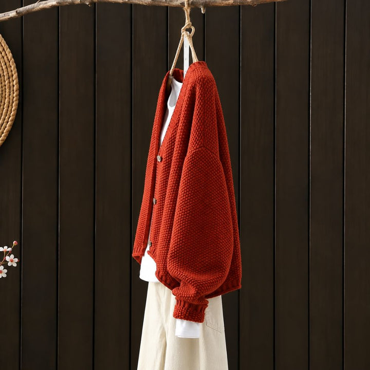 Women’s Oversized Chunky Knit Cardigan | Cosy Autumn & Winter Layer