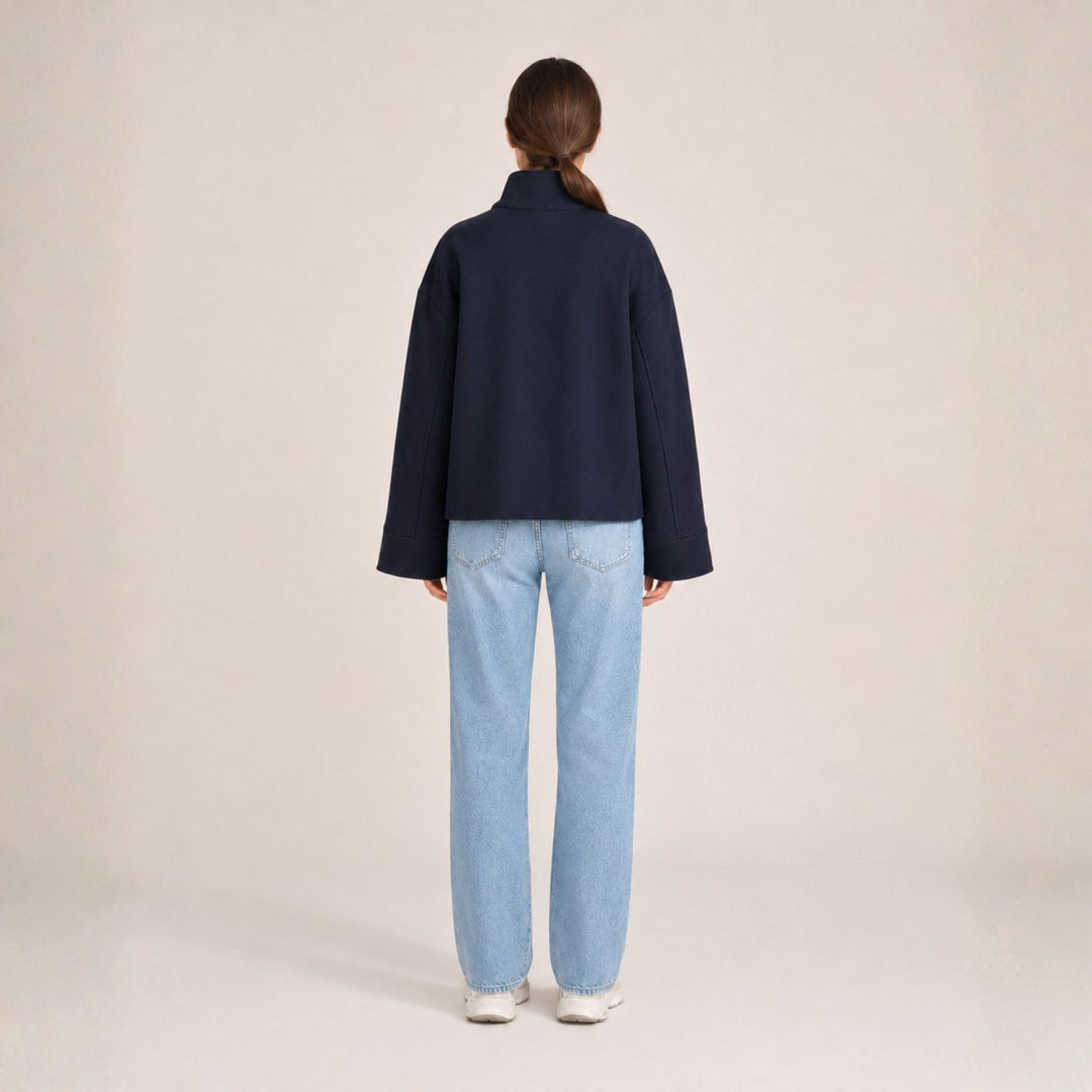 Women’s Jacket Double-Button Closure | Autumn Everyday Wear
