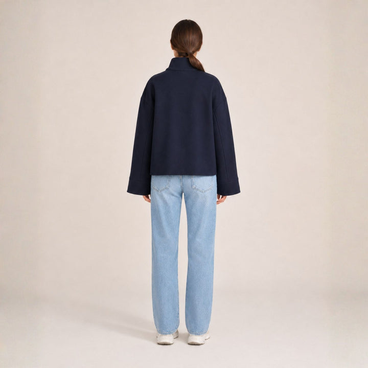 Women’s Jacket Double-Button Closure | Autumn Everyday Wear