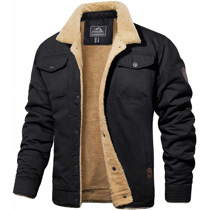 Men’s Sherpa-Lined Winter Jacket | Warm & Cosy Cold-Weather Wear