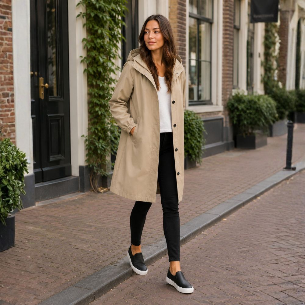Mid-Length Raincoat | Everyday Rainy Weather