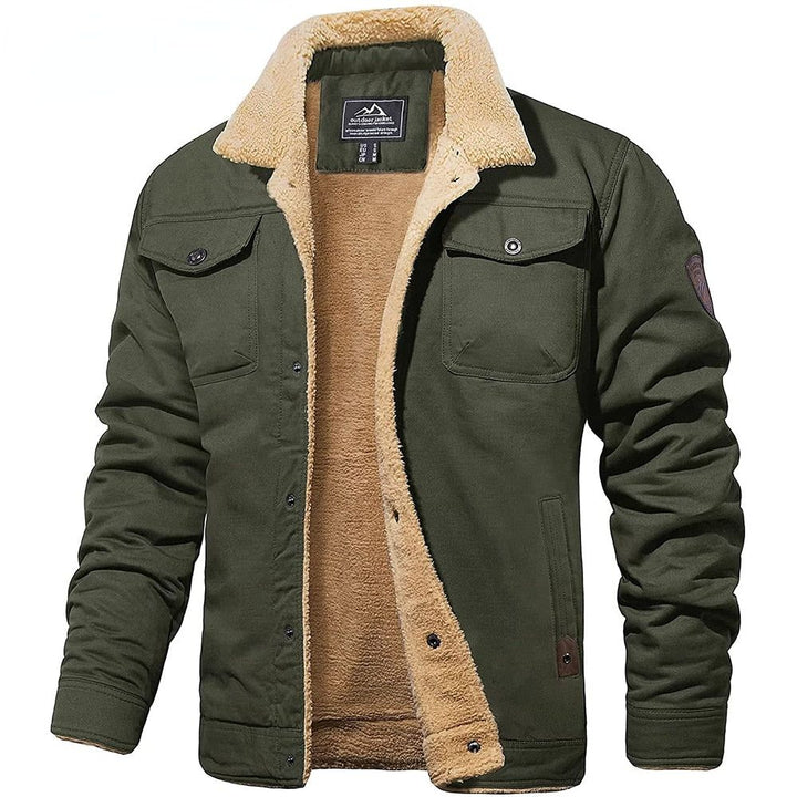 Men’s Sherpa-Lined Winter Jacket | Warm & Cosy Cold-Weather Wear