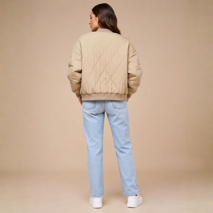 Women’s Lined Bomber Jacket | Autumn Everyday Wear