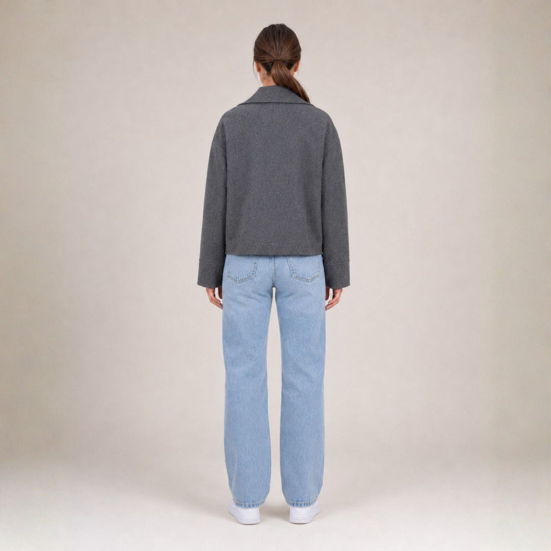 Women’s Jacket Double-Button Closure | Autumn Everyday Wear
