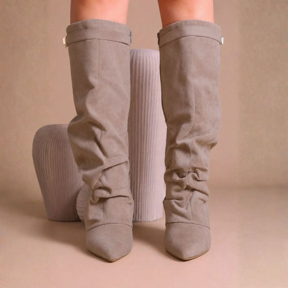 Women’s Autumn Knee High Block Heel Boots | Elegant & Comfortable