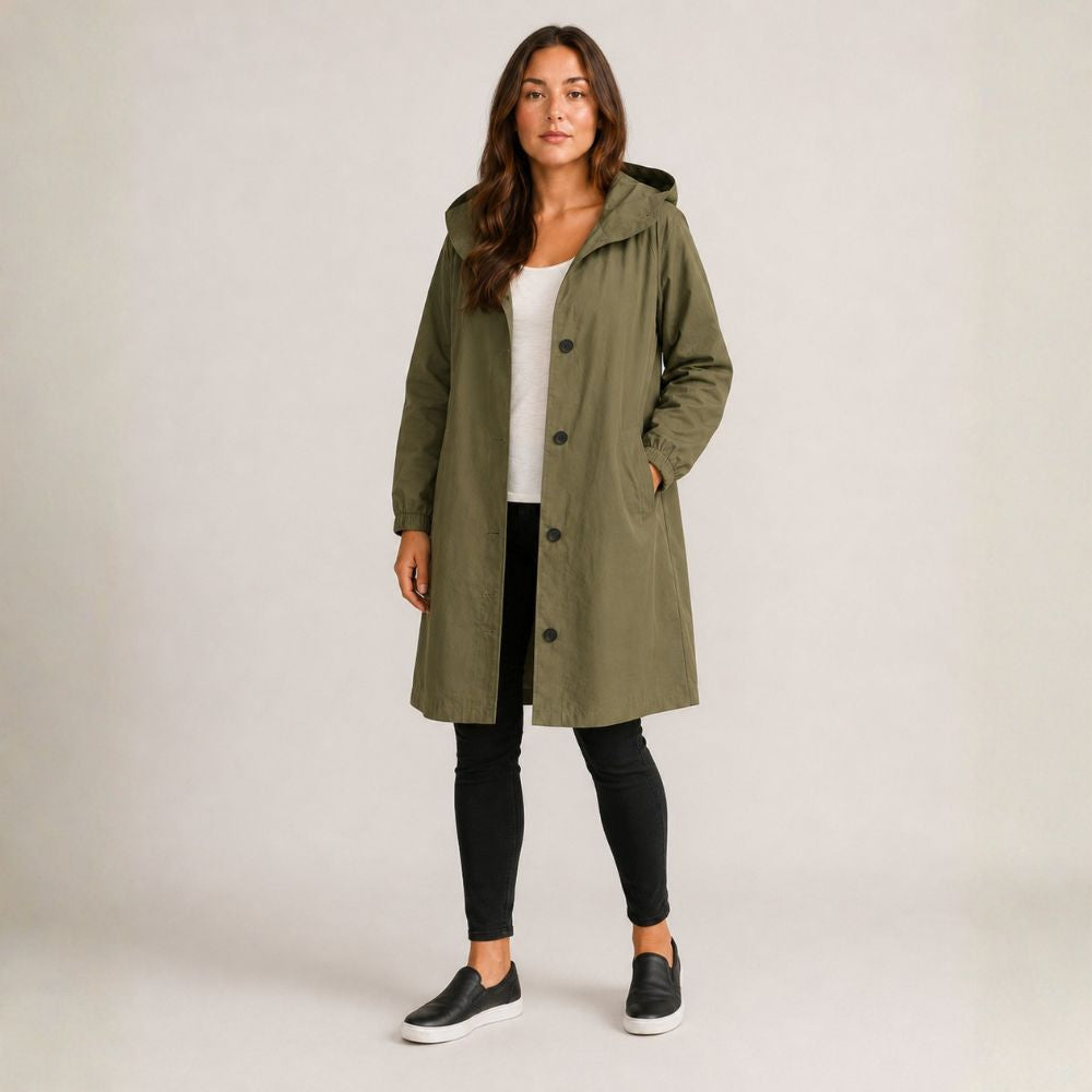 Mid-Length Raincoat | Everyday Rainy Weather
