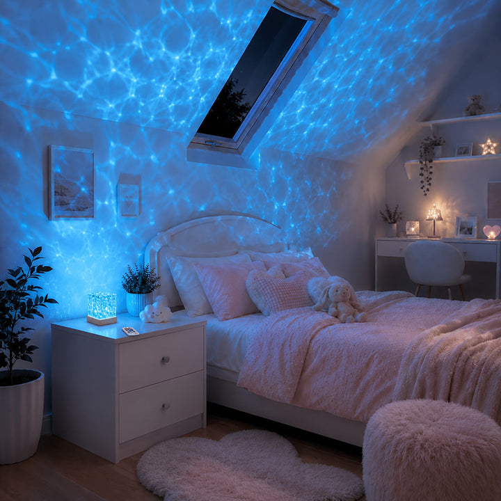 16-colour water ripple ambient night light projector lamp