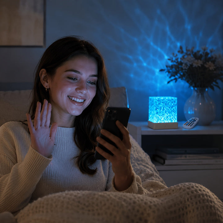 16-colour water ripple ambient night light projector lamp
