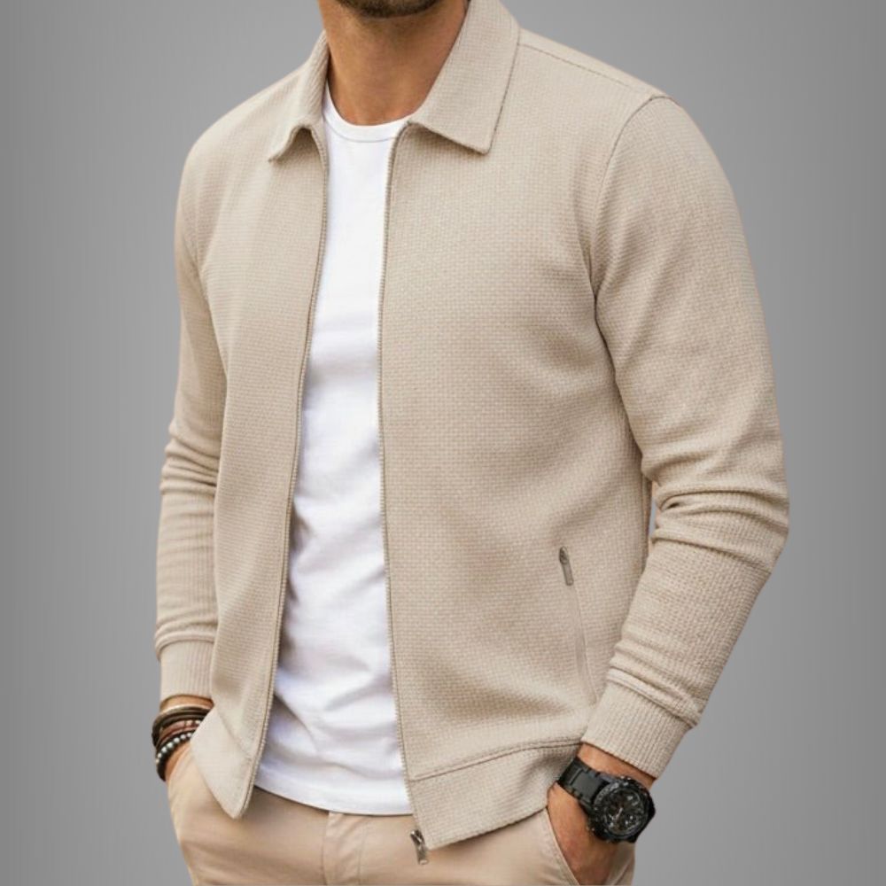 Men’s Zip-Up Cardigan | Regular Fit Autumn & Winter Wear