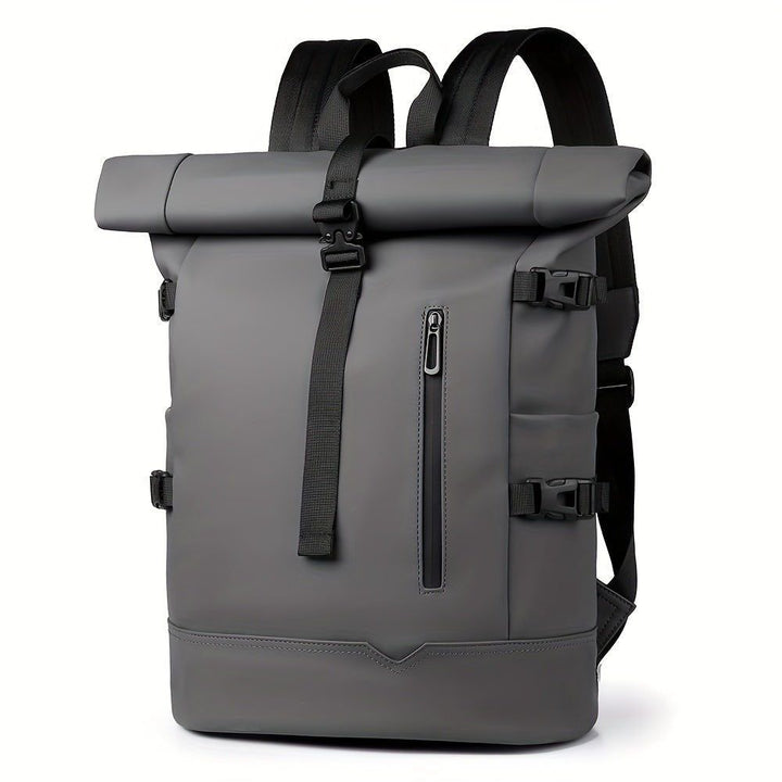 Roll-Top Laptop Backpack | Water-Repellent Autumn & Winter Bag