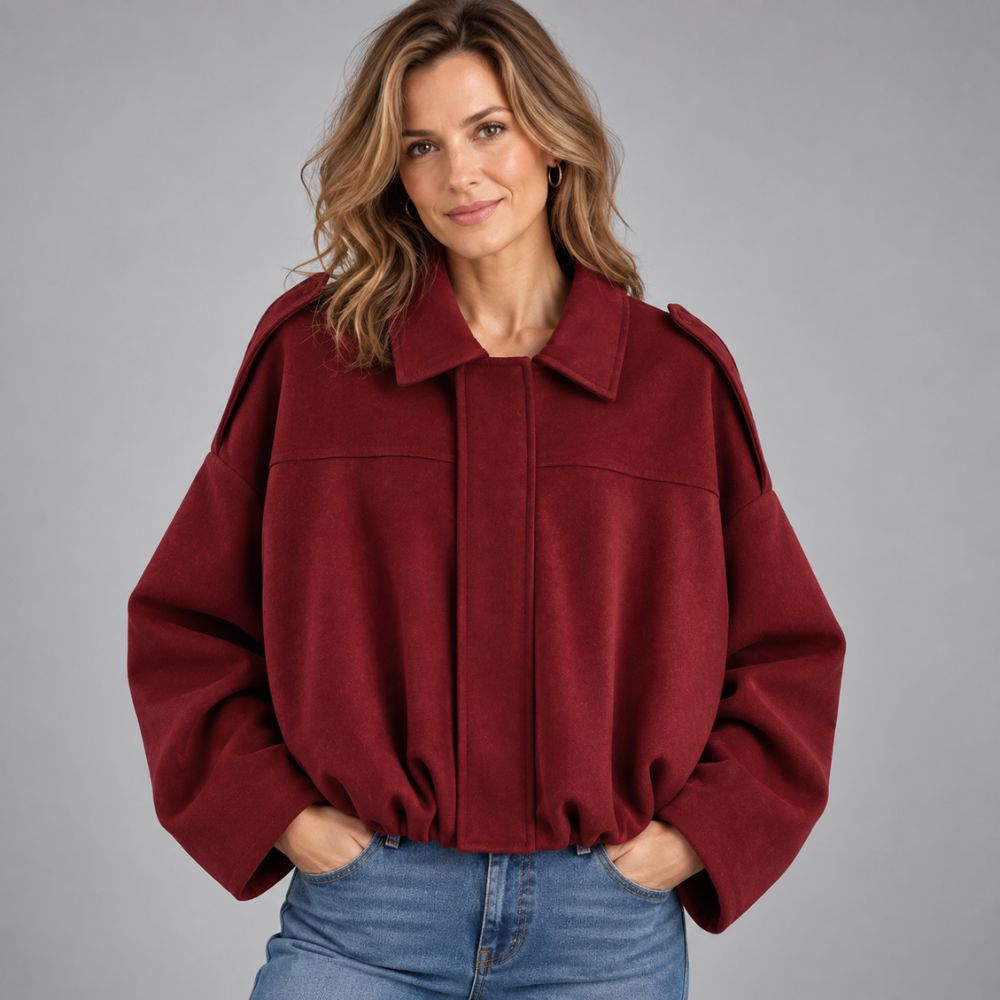 Women’s Oversized Bomber Jacket | Relaxed Autumn Layering
