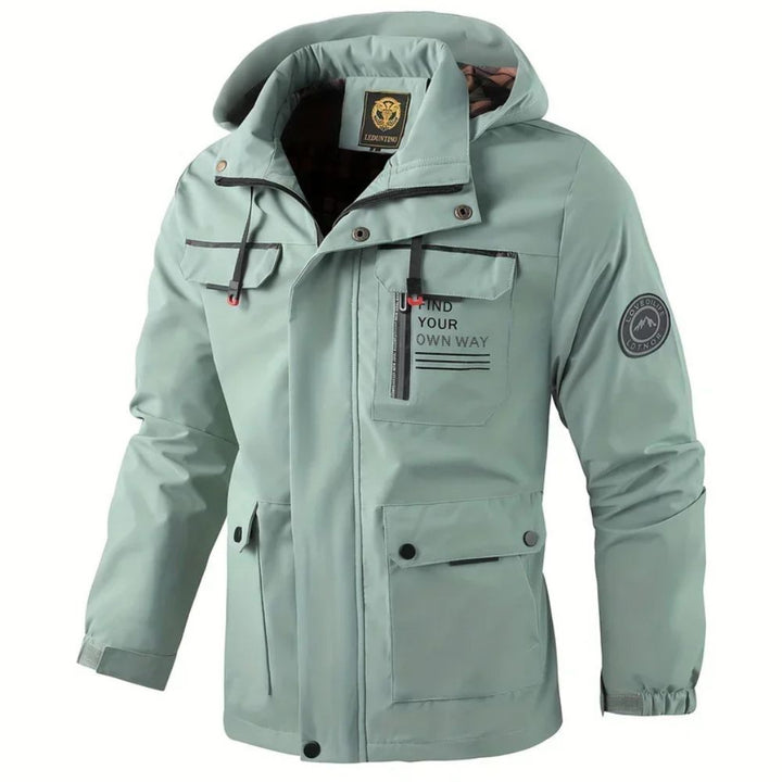 Men’s Waterproof Winter Jacket with Hood | Cold & Rainy Weather