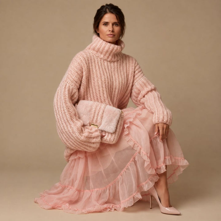 Women’s Oversized Turtleneck Sweater | Cosy Autumn & Winter Knitwear