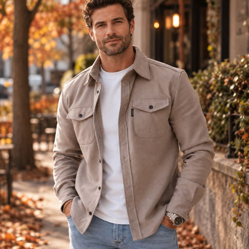 Men’s Casual Shirt Jacket | Autumn & Winter Everyday Layering Wear