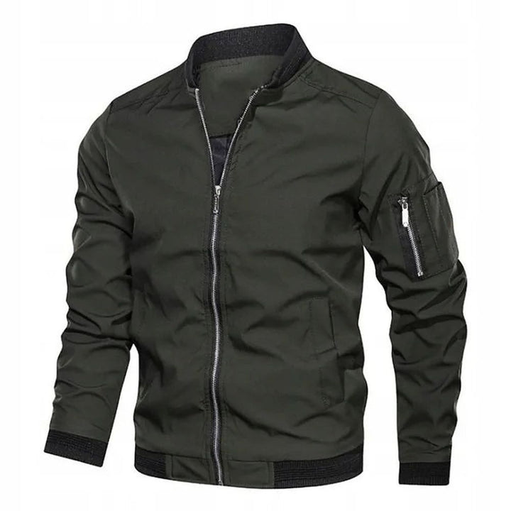 Men’s Bomber Jacket with Zip Details | Modern Casual Outerwear