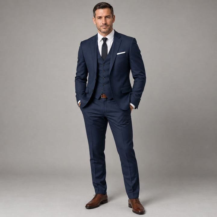 Men’s Three-Piece Slim-Fit Suit | Modern Formal & Occasion Wear