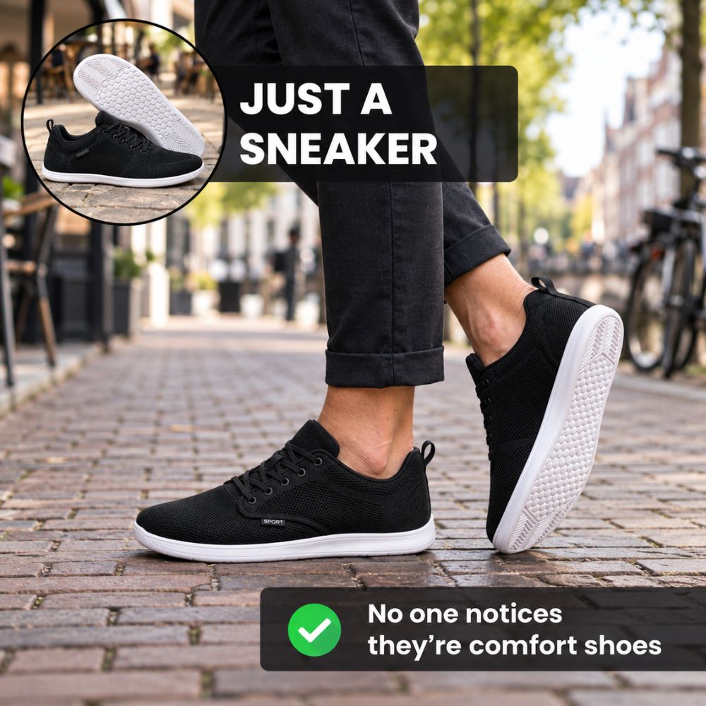 Unisex Wide-Fit Comfort Sneakers | Extra Toe Room for Autumn & Winter