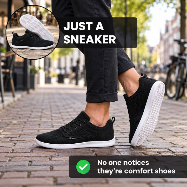 Unisex Wide-Fit Comfort Sneakers | Extra Toe Room for Autumn & Winter