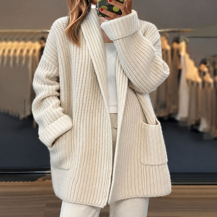 Women’s Chunky Open-Front Cardigan | Oversized Autumn & Winter Layer