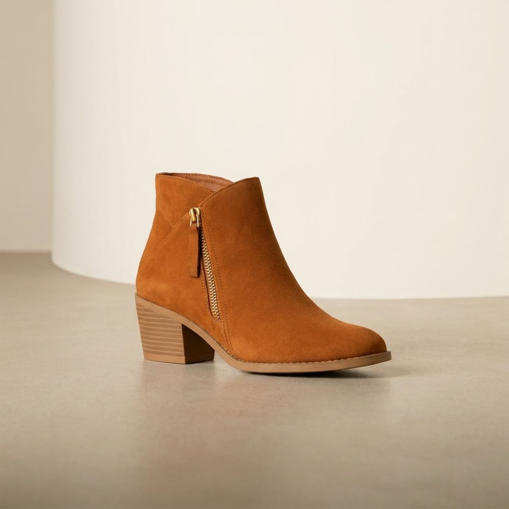 Women’s Orthopaedic Ankle Boots | Side-Zip Block Heel Autumn & Winter Footwear