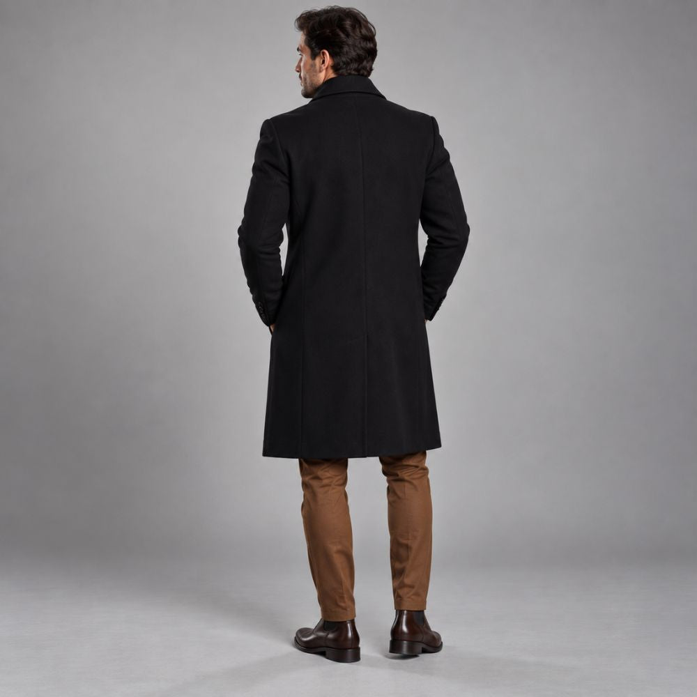 Men’s Formal Wool Overcoat | Classic Winter Style