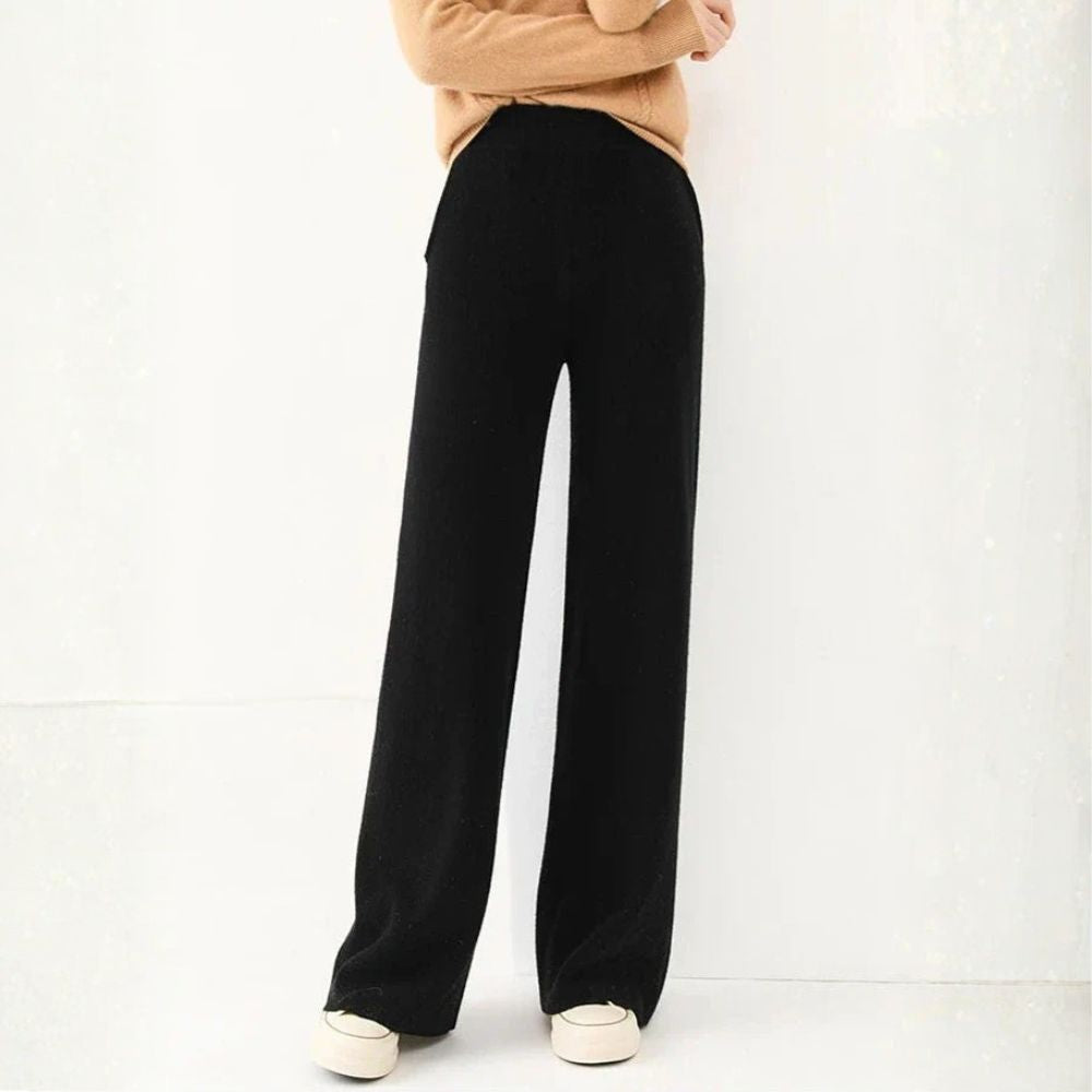 Women’s Merino Wool Trousers | High-Waisted Autumn & Winter Wear