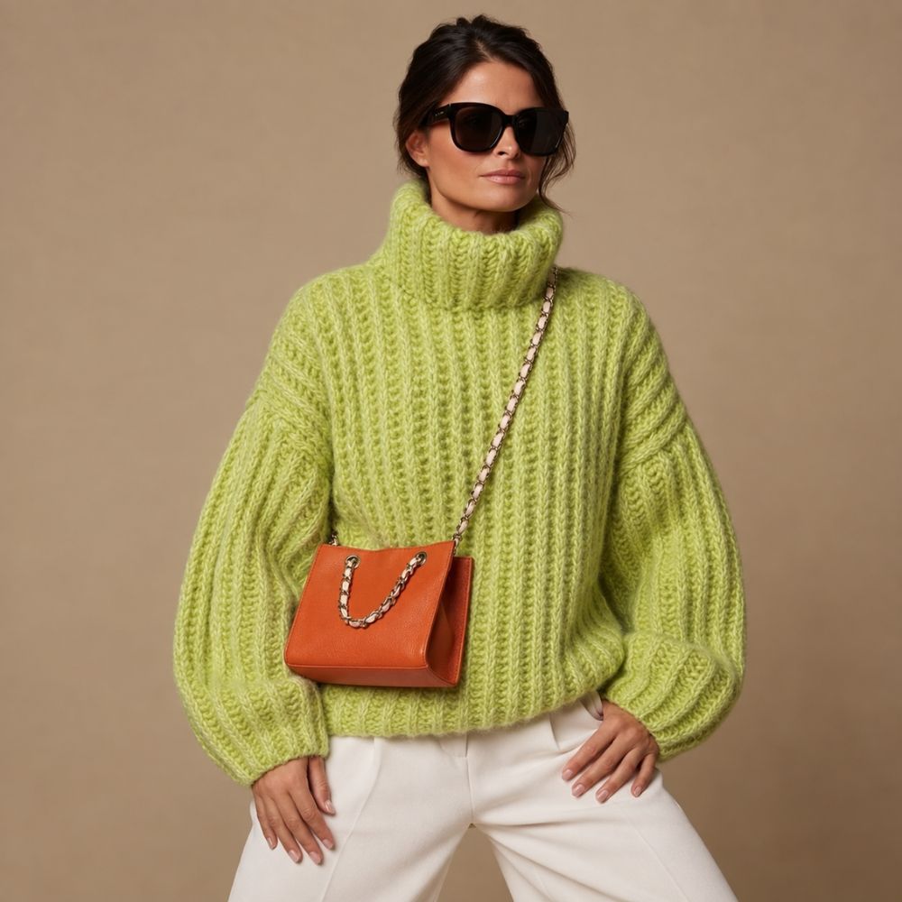 Women’s Oversized Turtleneck Sweater | Cosy Autumn & Winter Knitwear