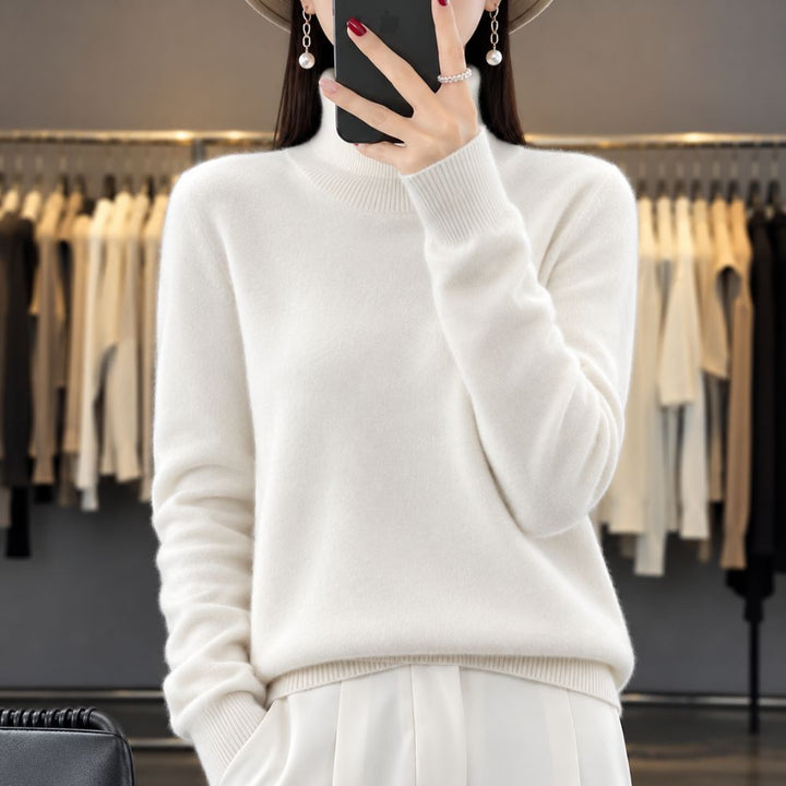 Women’s Cotton Turtleneck Sweater | Autumn & Winter Casual & Office Wear