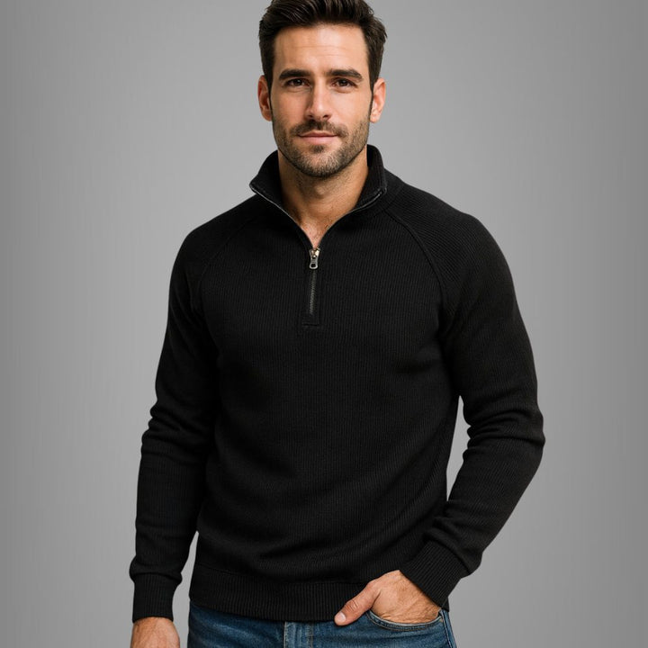 Men’s Quarter-Zip Sweater | Smart & Versatile Autumn Wear