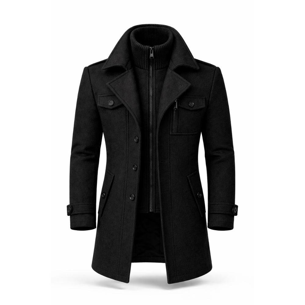 Men’s Classic Overcoat | Elegant Autumn & Winter Outerwear
