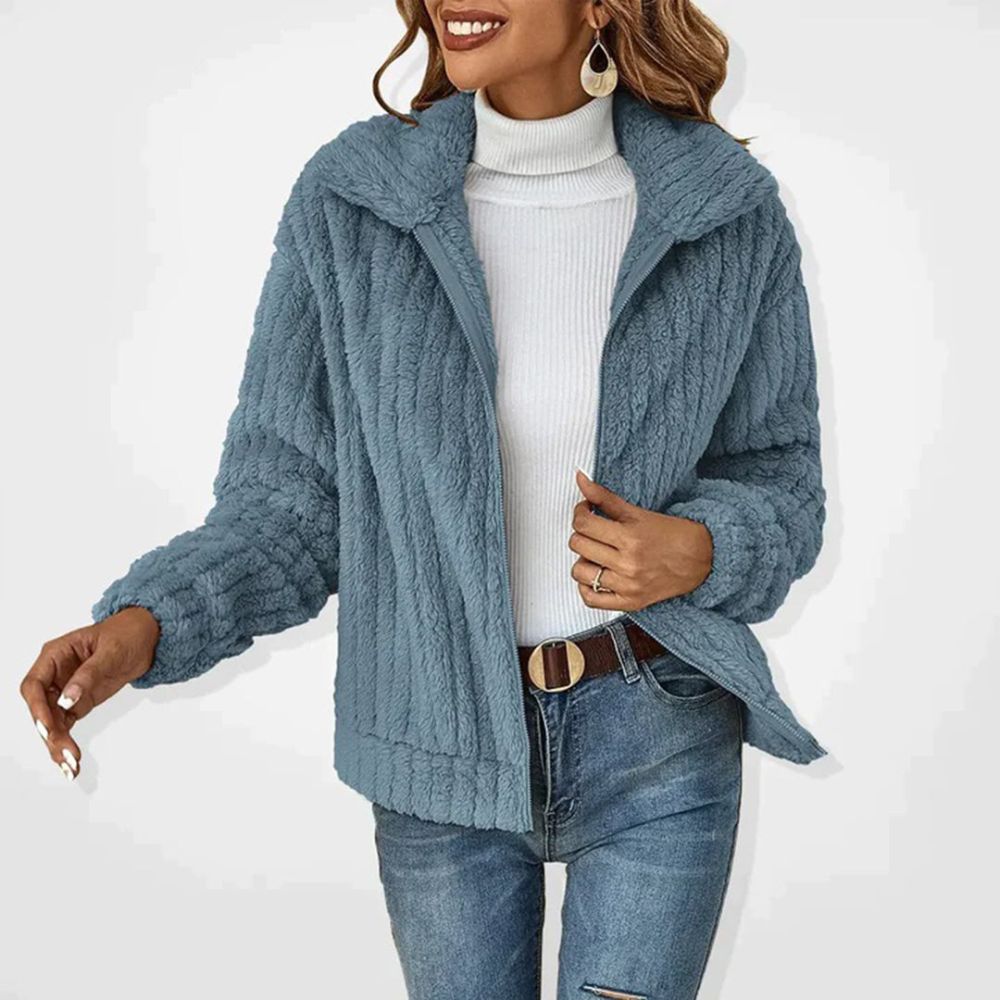 Women’s Lined Fleece Jacket | Warm Zip-Up Autumn & Winter Wear