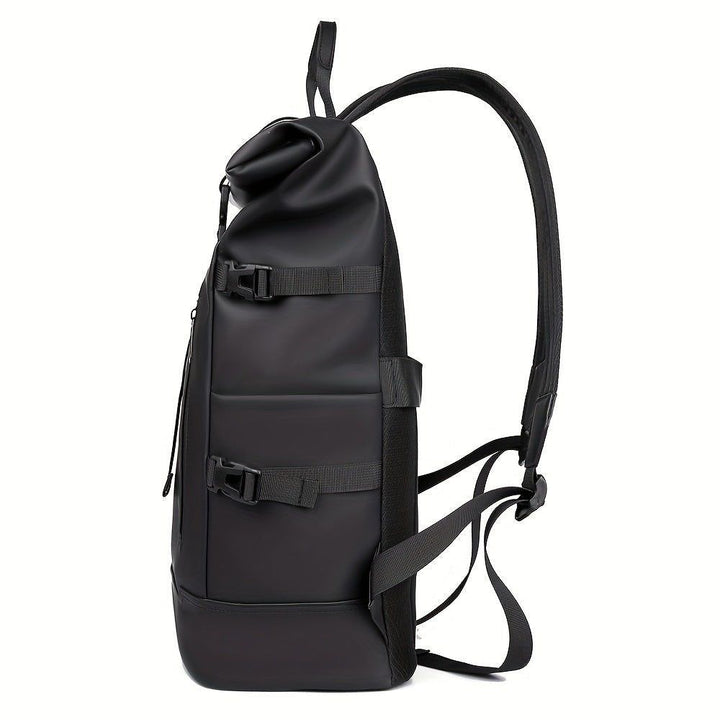 Roll-Top Laptop Backpack | Water-Repellent Autumn & Winter Bag
