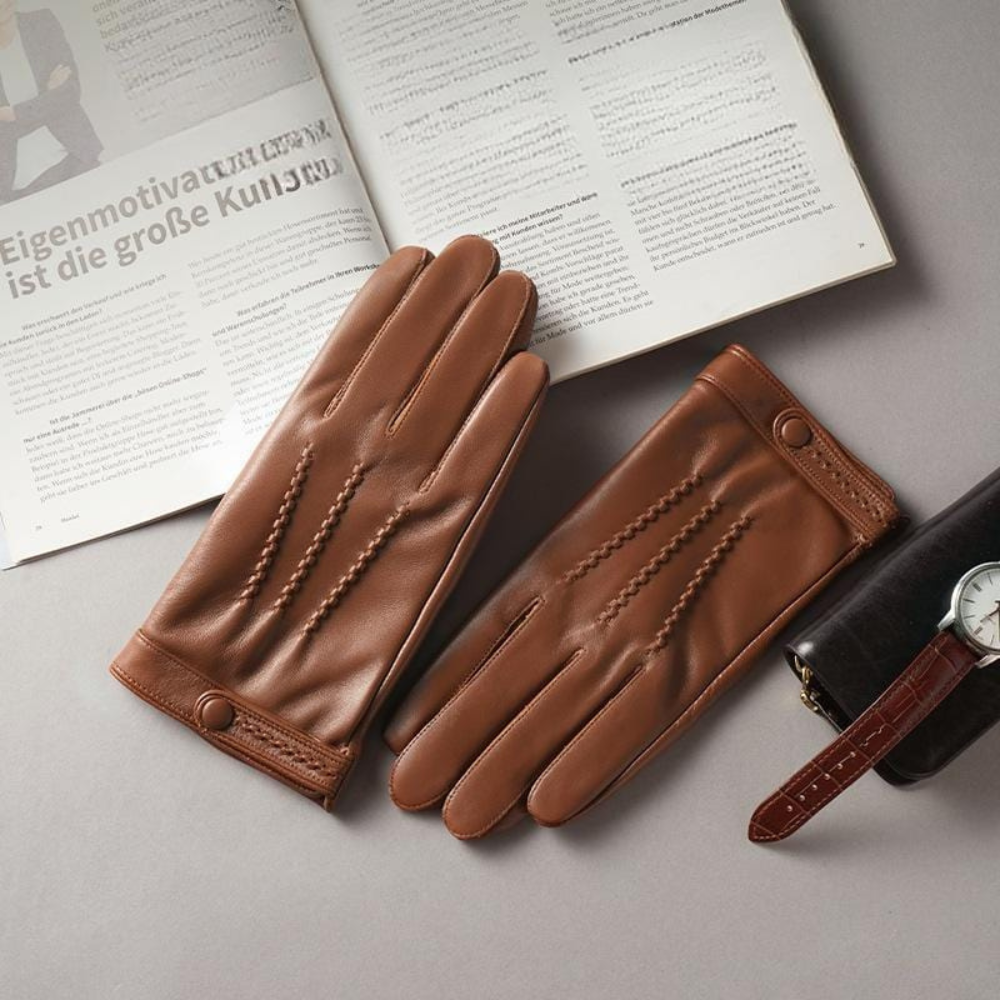 Men's Lined Gloves with Sized Fit | Winter Gloves for Commuting and Formal Wear