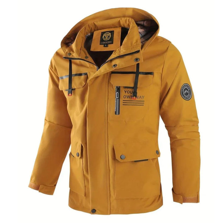 Men’s Waterproof Winter Jacket with Hood | Cold & Rainy Weather