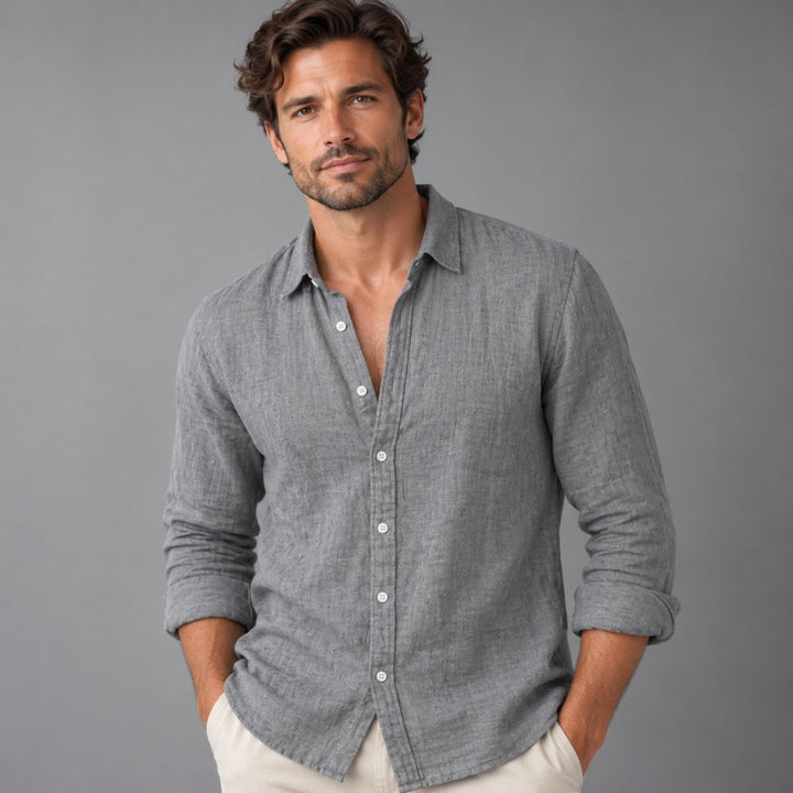Men’s Linen Shirt | Casual & Airy Autumn Wear