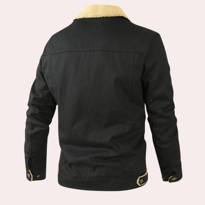 Men’s Sherpa-Lined Winter Jacket | Warm & Cosy Cold-Weather Wear