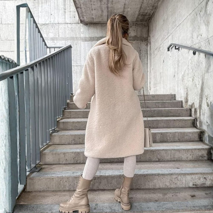Women’s Long Teddy Coat | Cosy & Warm Winter Wear