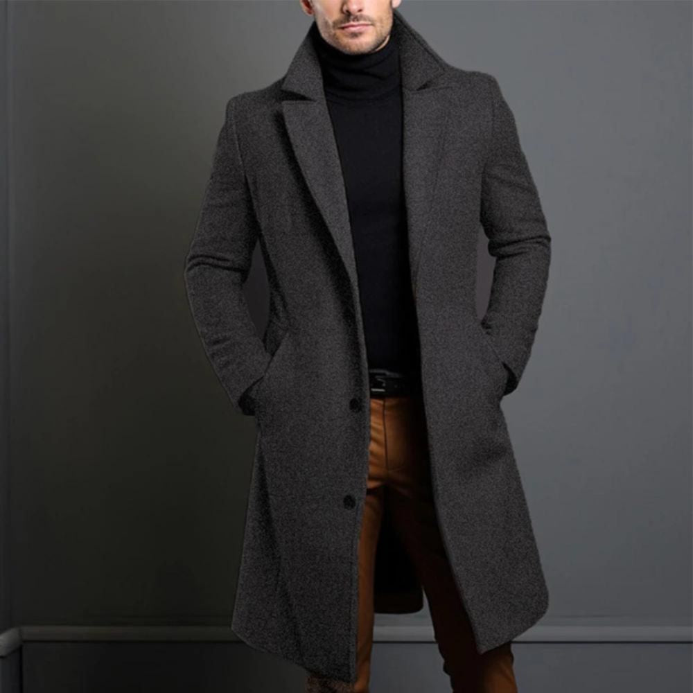 Men’s Formal Wool Overcoat | Classic Winter Style