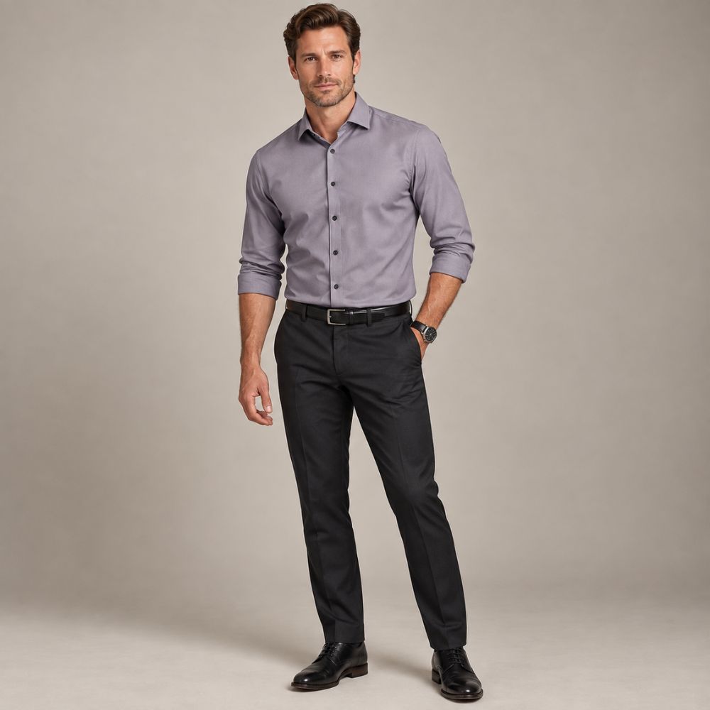 Men’s Slim-Fit Stretch Shirt | Smart & Comfortable Everyday Wear