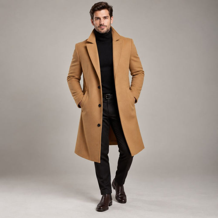 Men’s Formal Wool Overcoat | Classic Winter Style