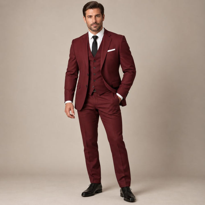Men’s Three-Piece Slim-Fit Suit | Modern Formal & Occasion Wear