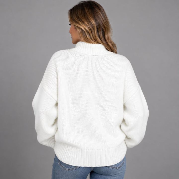 Women’s Wool-Blend Turtleneck Sweater | Knitted Autumn & Winter Wear