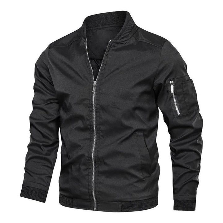 Men’s Bomber Jacket with Zip Details | Modern Casual Outerwear