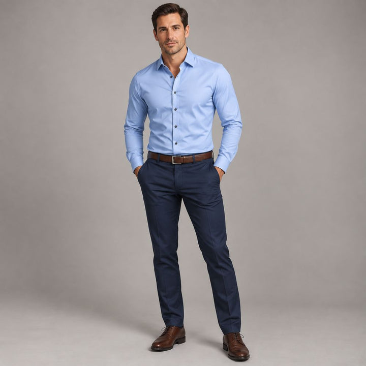 Men’s Slim-Fit Stretch Shirt | Smart & Comfortable Everyday Wear