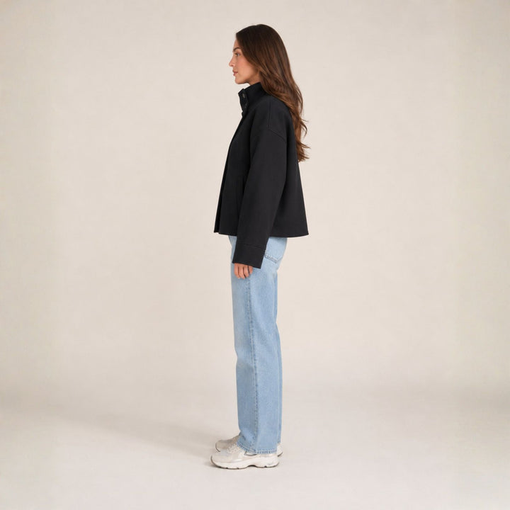 Women’s Jacket Double-Button Closure | Autumn Everyday Wear