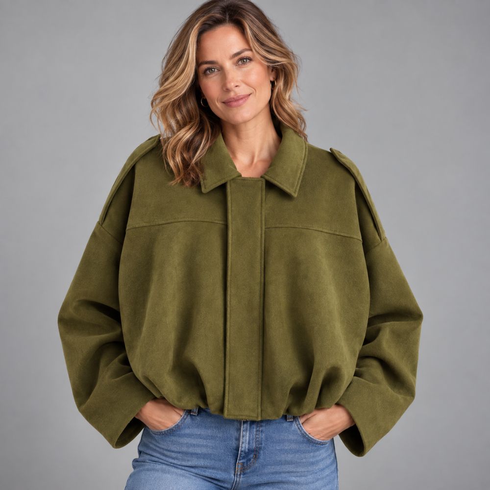 Women’s Oversized Bomber Jacket | Relaxed Autumn Layering
