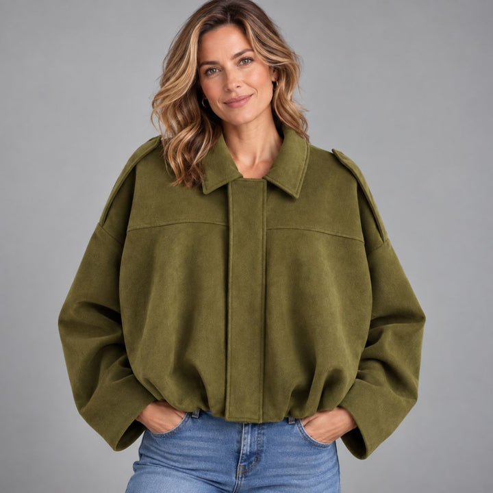 Women’s Oversized Bomber Jacket | Relaxed Autumn Layering