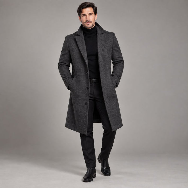 Men’s Formal Wool Overcoat | Classic Winter Style