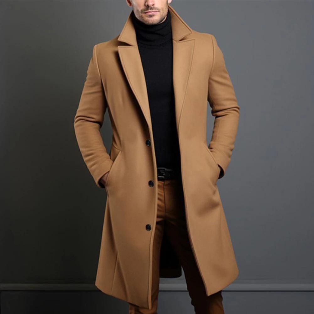 Men’s Formal Wool Overcoat | Classic Winter Style